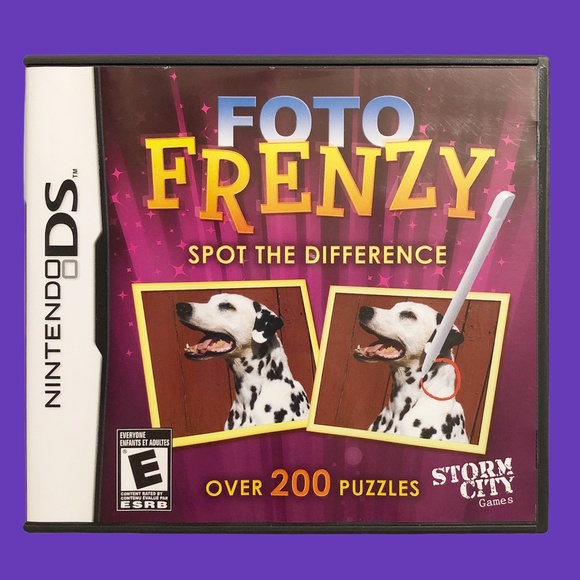 Foto Frenzy Pictionary Nintendo DS CIB Video Game - Picture 1 of 5